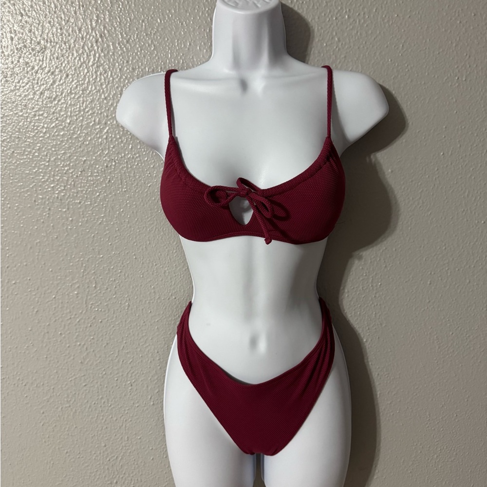 Hollister Deep Red Bikini Set